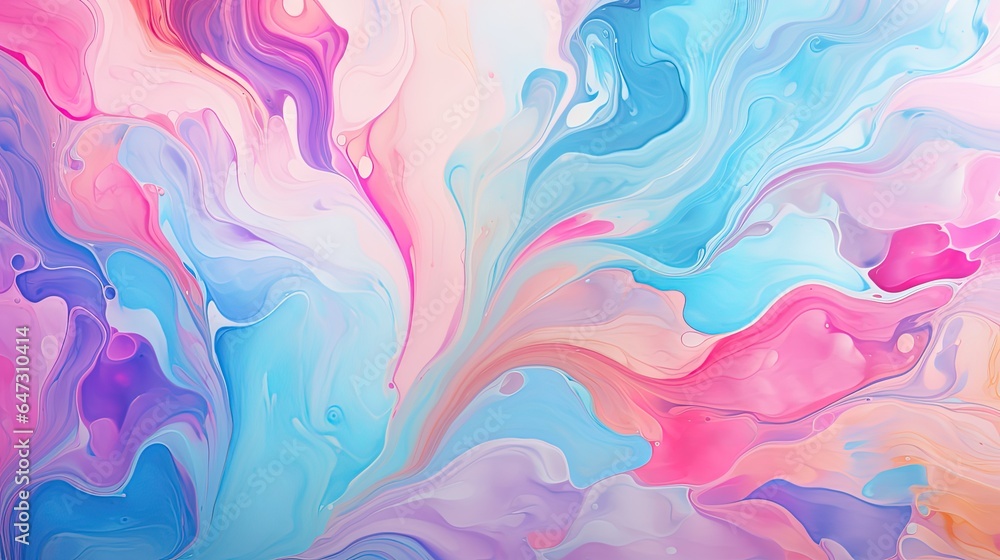 Liquid stains of delicate shades of paint. Generation AI