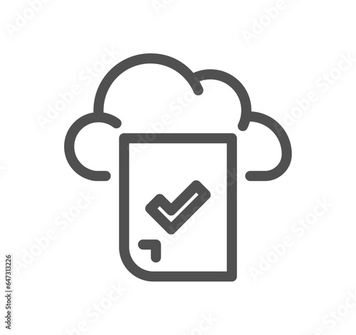 Data exchange related icon outline and linear vector.