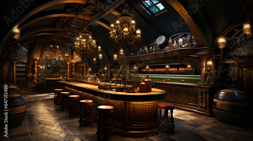 Ai Designed Luxury Bar and Tasting Rooms, Designed with multiple AI technologies. 