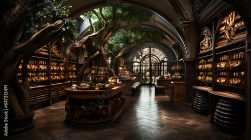 Ai Designed Luxury Bar and Tasting Rooms, Designed with multiple AI technologies. 