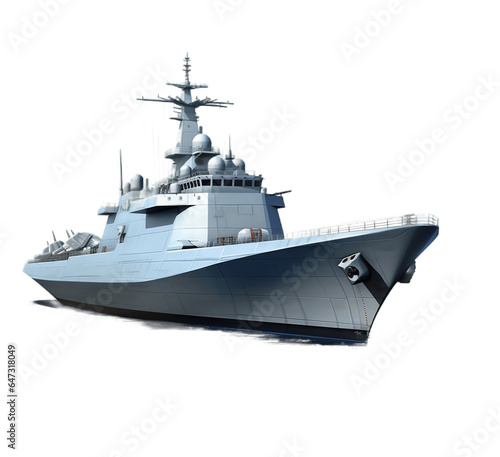 Modern warship, naval warfare concept