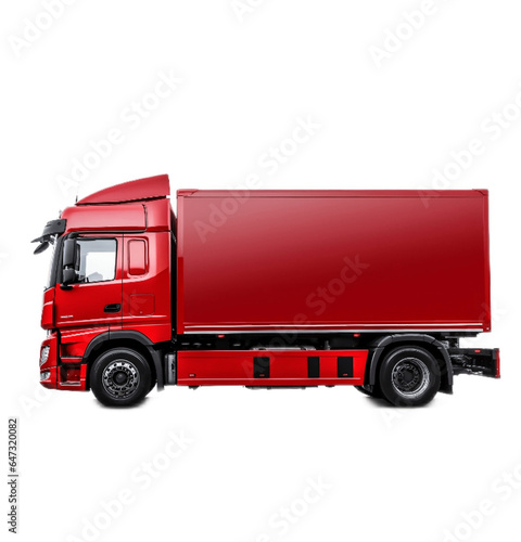 red truck On a transparent background PNG