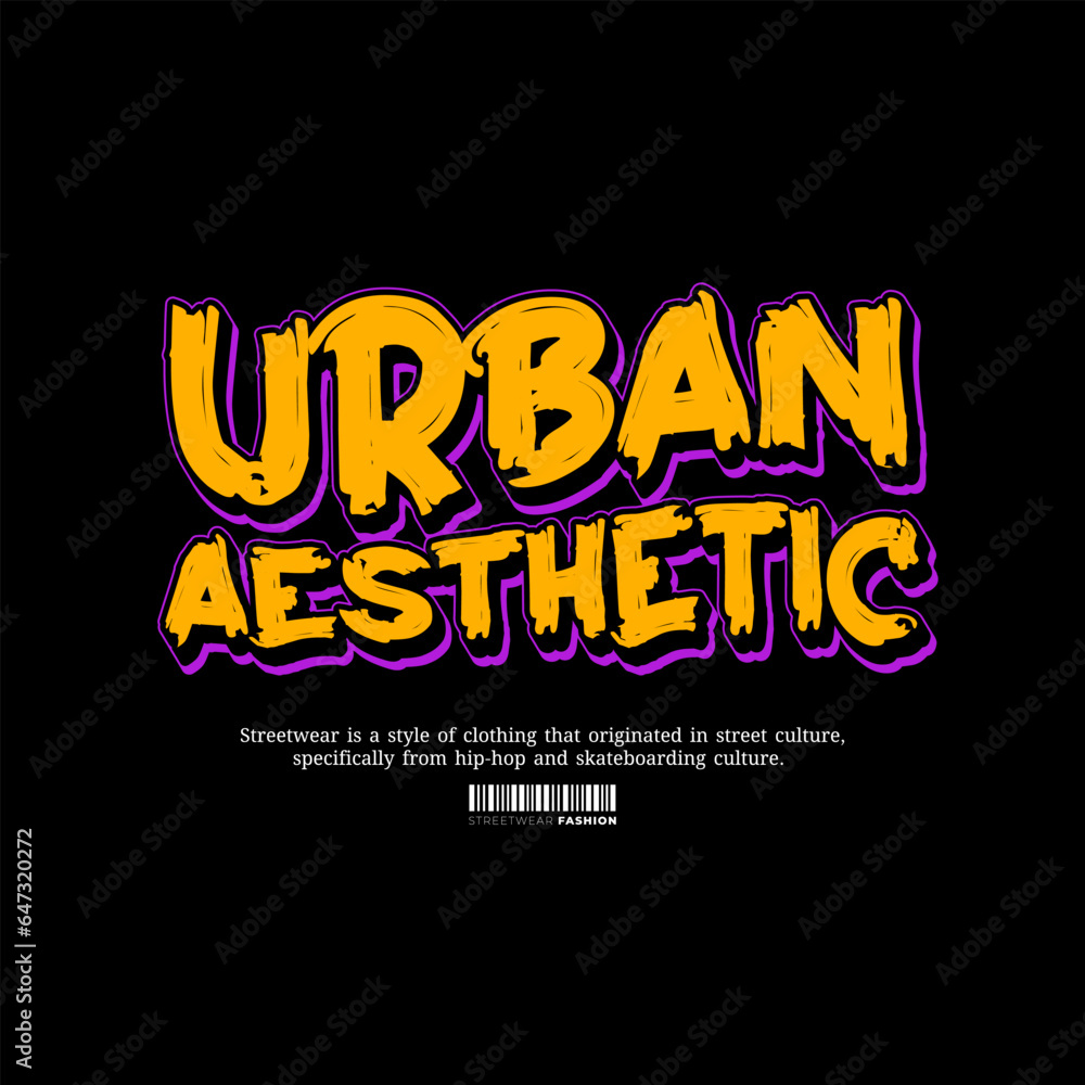 Streetwear, Urban Style, Hip Hop, Text Slogan. Vector Pattern Design. for Screen Printing T-shirts, Jackets, Or Posters.	