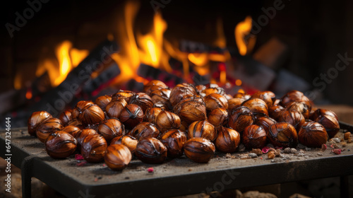 Roast Chestnuts by an Open Fire