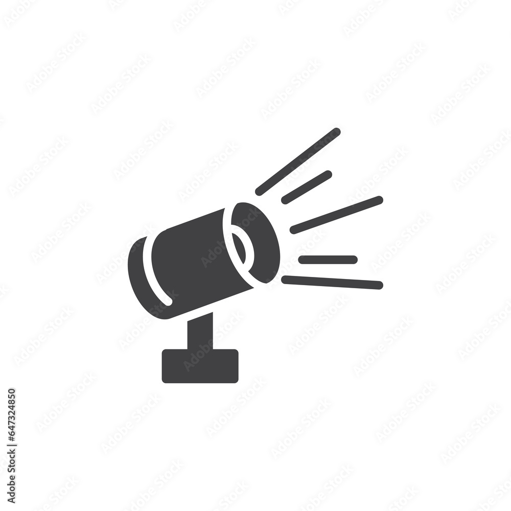 Spotlight vector icon Spotlight vector icon