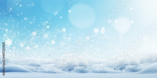 Stock photography christmas banner color trend of 2023, copy space, Snow generative AI © LaxmiOwl