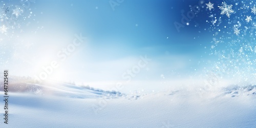 Stock photography christmas banner color trend of 2023, copy space, Snow generative AI © LaxmiOwl
