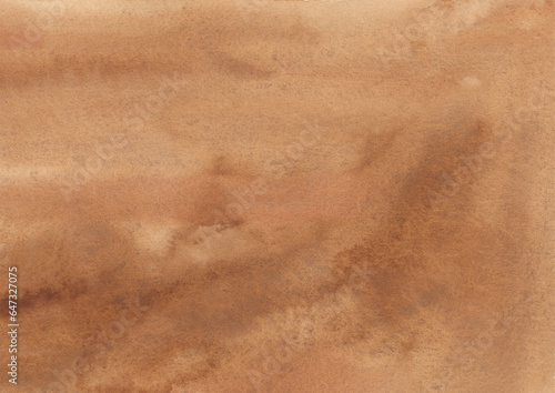 紙の質感のあるにじんだ茶色の水彩の背景素材