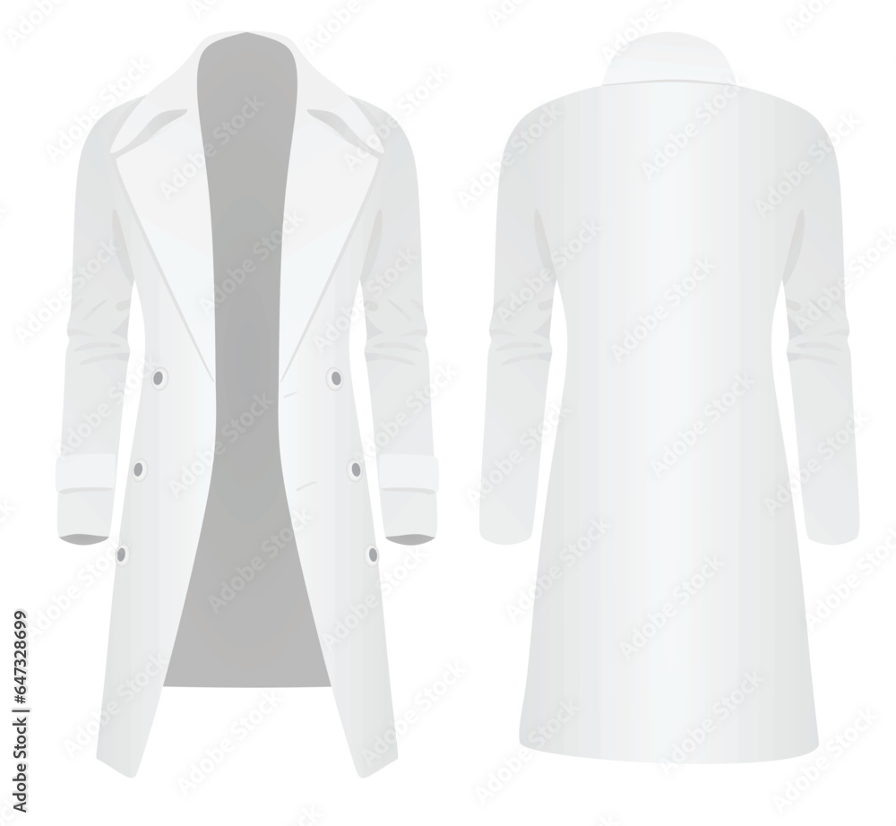 Men elegant coat, vector illustration Men elegant coat, vector illustration