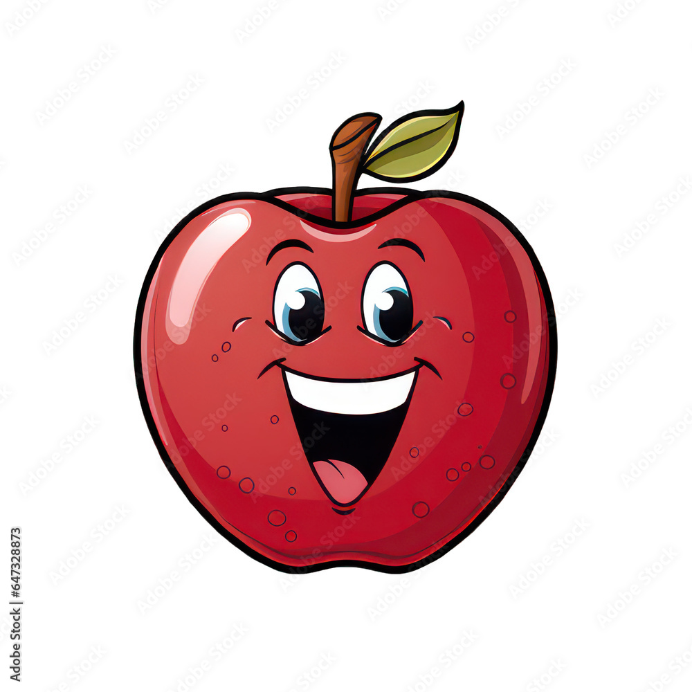 Obraz premium Cartoon apple