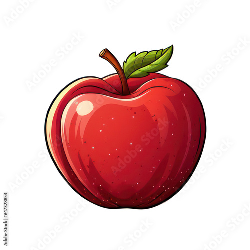 Cartoon apple