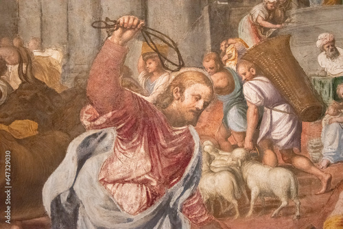 Painting in the church of San Maurizio al Monastero Maggiore, Milan church of early Christian origin, Italy, Europe.
