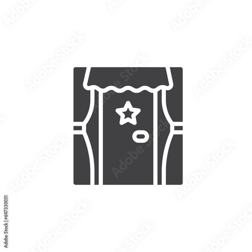 Theatre backstage vector icon
