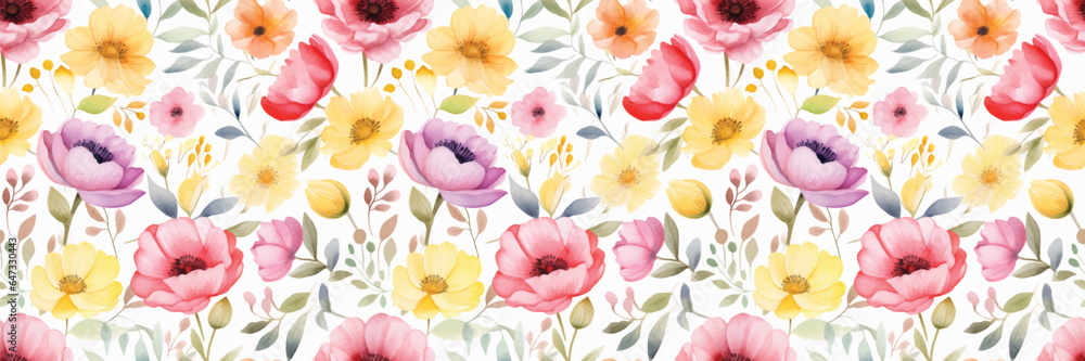 custom made wallpaper toronto digitalWaterpainted Floral Background Design