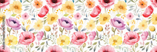 Waterpainted Floral Background Design