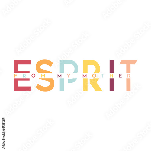 Esprit From My Moher text design motivate slice text design