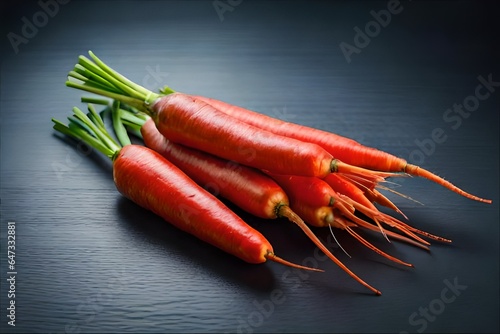 bunch of carrots on a wooden table