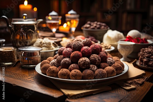 Celebrate the art of chocolate making with a poster that highlights the intricate details of handcrafted truffles and pralines.