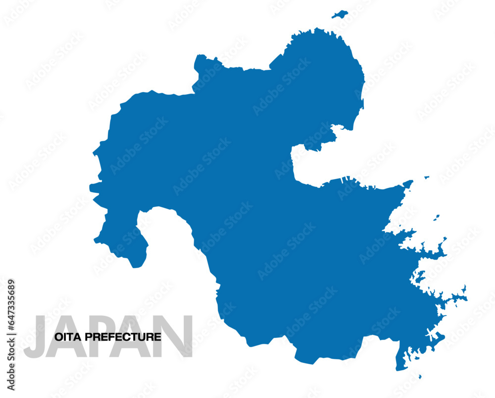 大分県の地図 日本