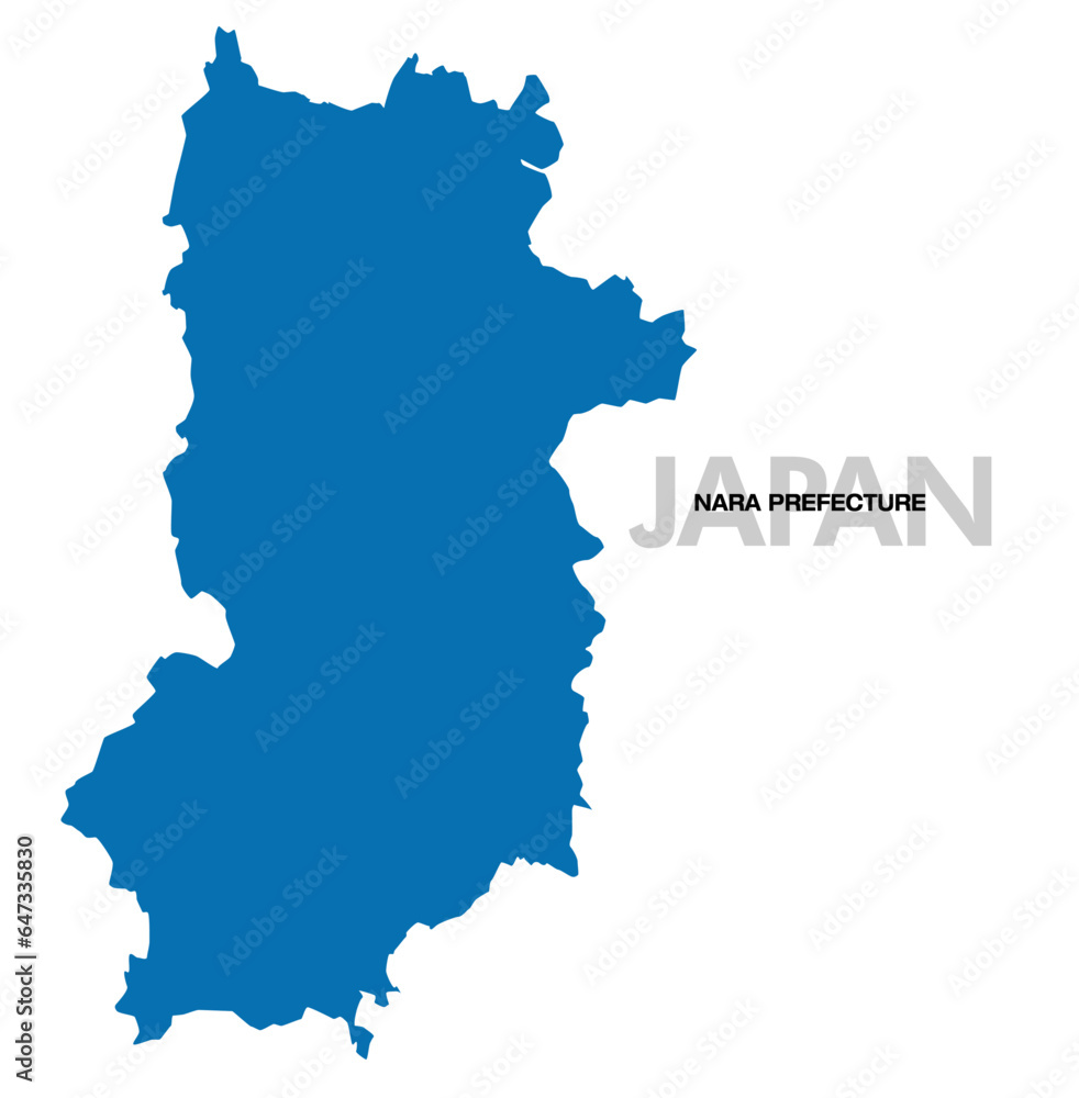 奈良県の地図 日本