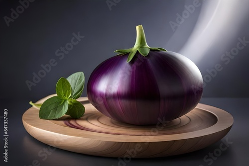 aubergine on the table