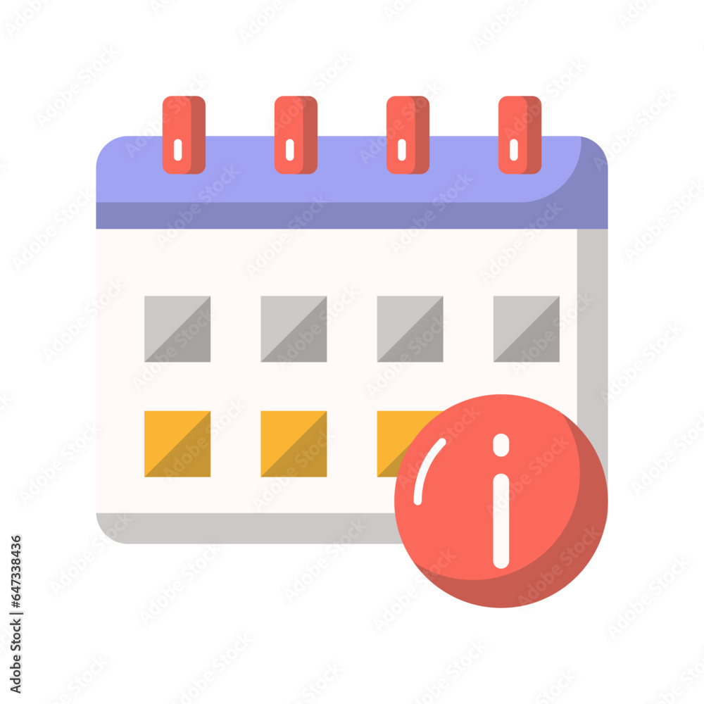 Date exclamation Vector Icon
Date exclamation Vector Icon