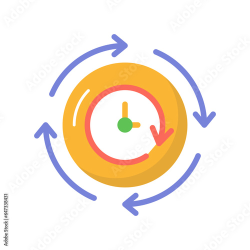 Clockwise Vector Icon

