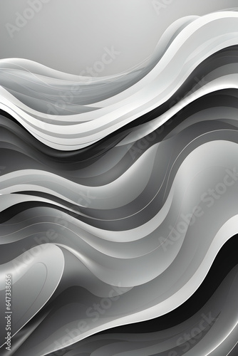 Vector smooth gray wave background