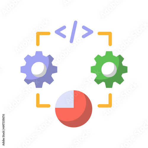 Coding preferences Vector Icon

