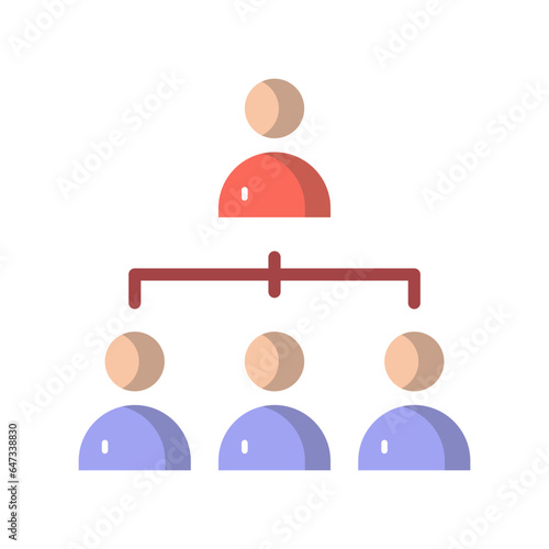 Team hierarchy Vector Icon

