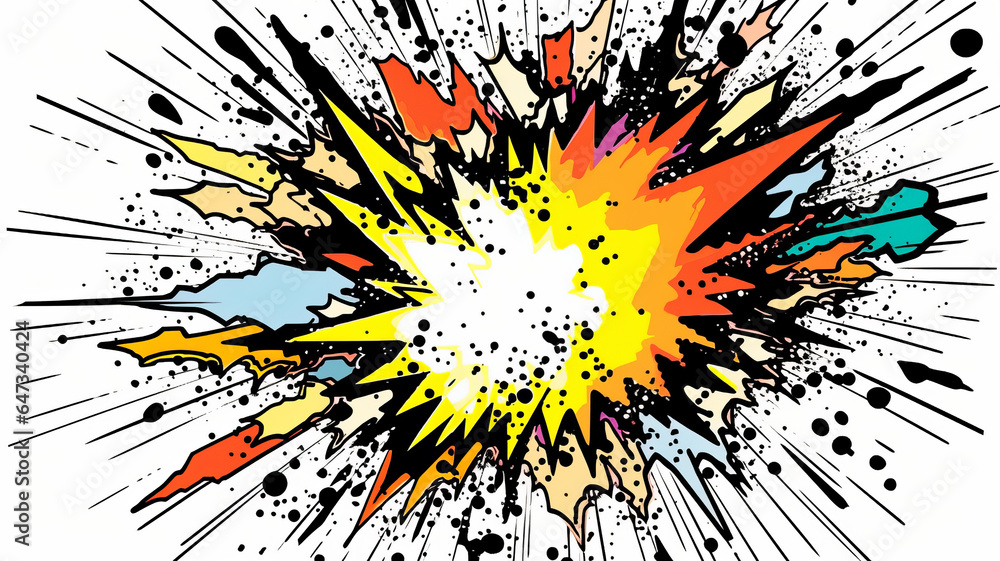 Comic Explosion Png - Comic Book Explosion Png generative ai Comic Explosion Png - Comic Book Explosion Png generative ai