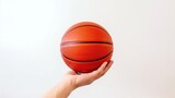 Basketball sport on white background.AI generated image