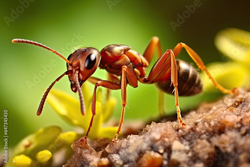 Acacia Ant closeup in a Forest