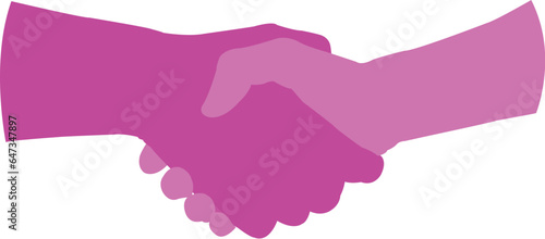 illustration of a pink and purple ribbon