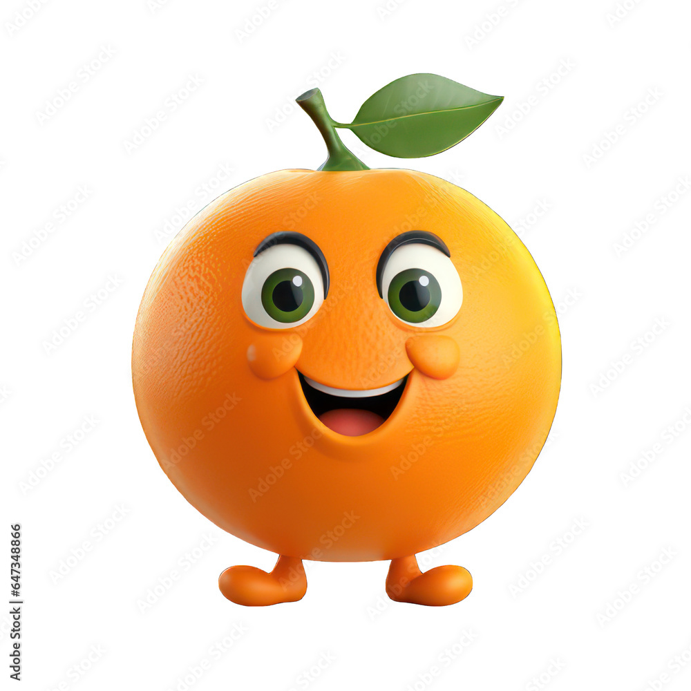 Cartoon orange