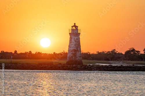 Cockspur Island Lighthouse Sunset