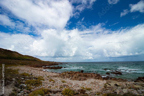 The Englishmen`s Beach, in the Death Coast, Galicia, Spain. (Playa de los Ingleses, Costa da Morte, Galicia, España). A place with numerous shipwrecks in its history. Lugar de naufragios. 