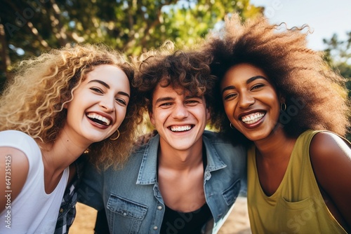 Cheerful friends engage in fun-filled activities together.
