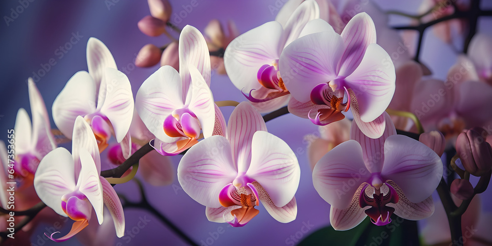 Orchid flowers in the garden Orchid flowers in the garden