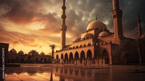 an image that invites viewers to contemplate the subtle beauty and graceful simplicity of the Sultan Hassan Mosque-Madrasa at dusk