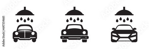 Car washing icon. Vector illustration.
