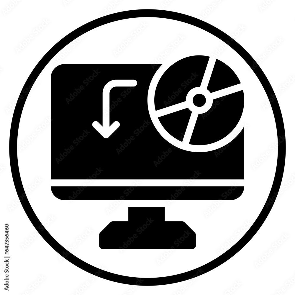 disc glyph icon