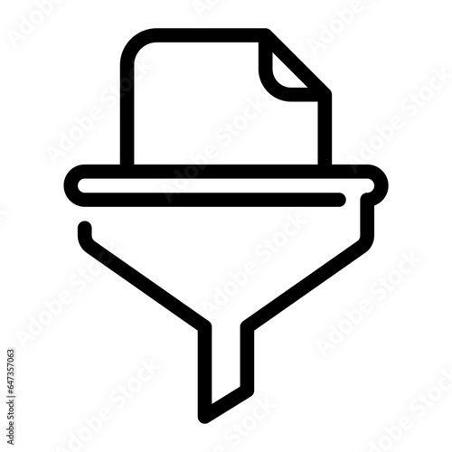 filtering line icon