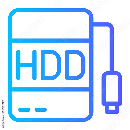 hdd gradient icon