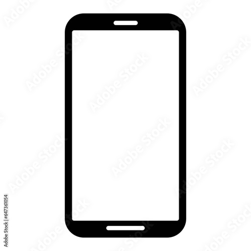 mobile phone icon vector logo illustration in flat style