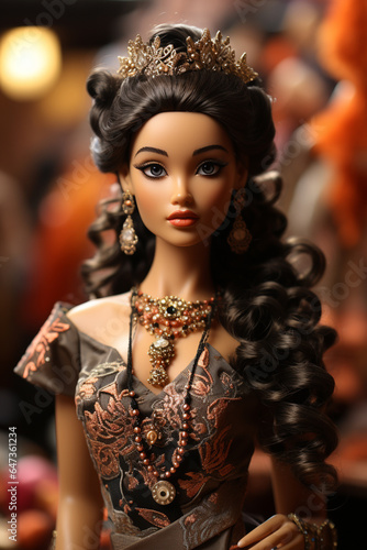 Doll world in india, typical indian Doll. AI Generative