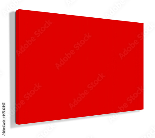 Free Download Red Canvas Wraps template for presentation layouts and design. 3D rendering. - GFXLoad