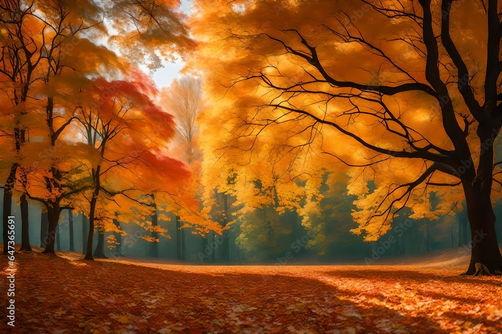 Autumn is a magical season when nature dons its finest attire of vibrant colors.
