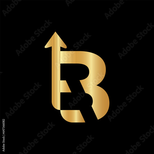 B Letter Logo Design On Luxury Vector design 