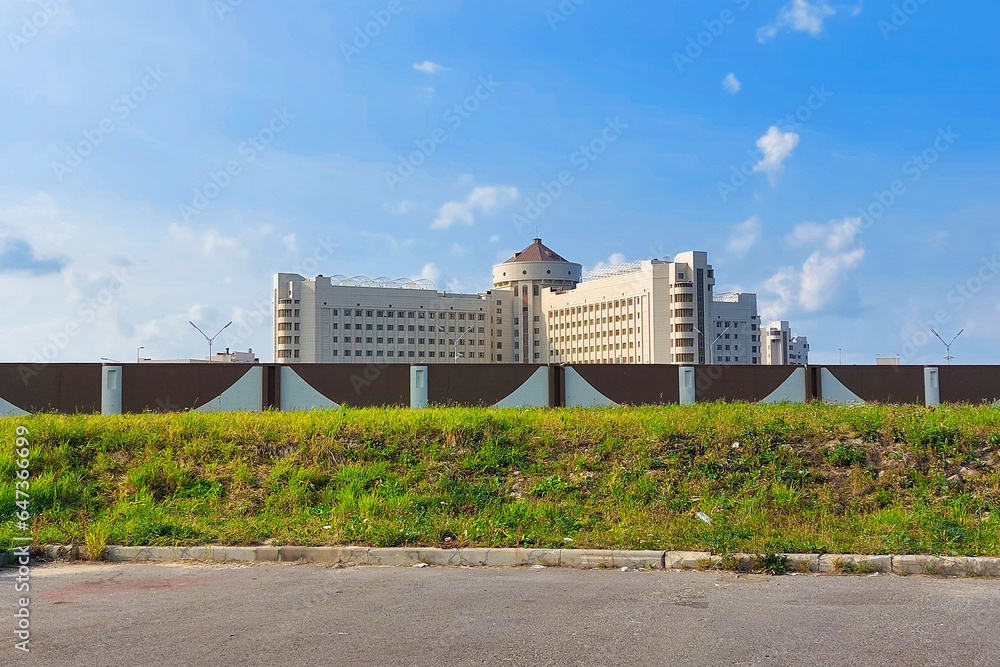 St. Petersburg city, Kolpino, Russia - September 12, 2023. View of Kristy (Crosses) prison, officially Investigative Isolator No. 1 for the city of Saint Petersburg.